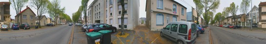 panorama de la rue/entrée